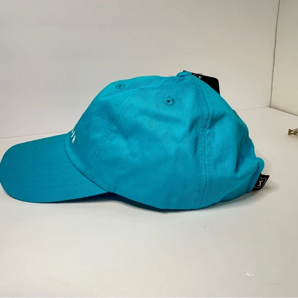 PGA TOUR BALLCAP GOLFER AQUA BLUE ADJUSTABLE *NEW WITH TAGS* LADIE'S MEN'S YOUTH
